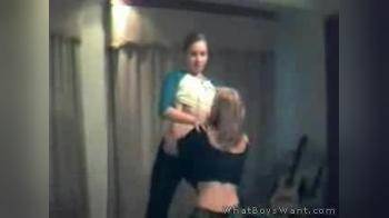 video of 2 girls strip