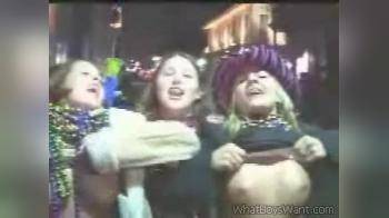 video of Mardi Gras girls