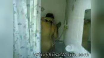 video of Arab girl in shower