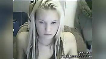 video of pretty blond webcam