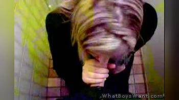 video of super-hot-blonde girl blows nice