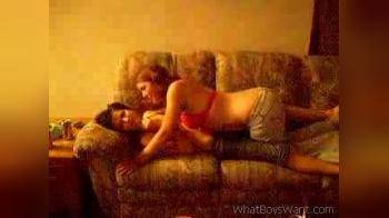 video of lesbians on the sofa