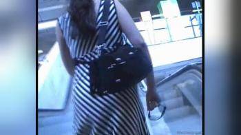video of upskirt black and white dress