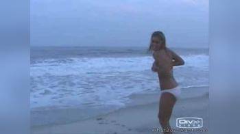 video of Naked somersault on beach