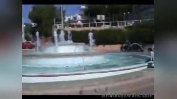 video of marjorie wets herself in public fountain