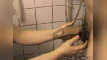 video of shower handjob