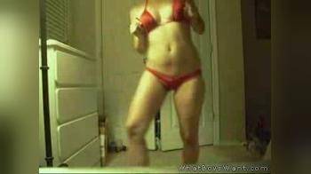 video of cute and chubby dancer