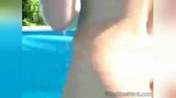 video of in the pool