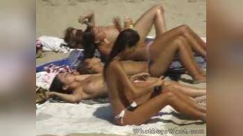 video of Girls on the Beach