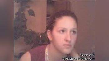 video of webcam brunette