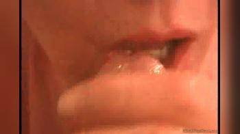 video of Close-Up Mouth Cumshot