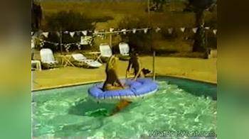 video of Ashley & Angel Baby Stay Cool in the Pool Part 1