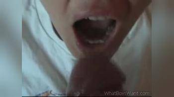 video of Wife loves a mouthful