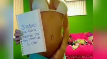 video of french blond girl cam
