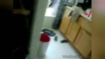 video of clean pooch caught in bathtub