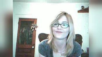video of blonde webcam