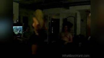 video of Grainy Bacherlor Party Strip Video