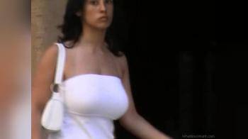 video of candid mega boobs