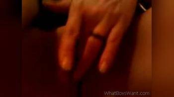 video of Fingering on Cam Phone Shaved