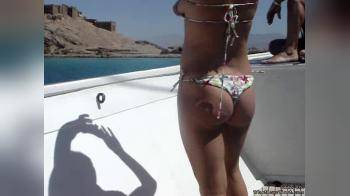 video of nice ass on boat
