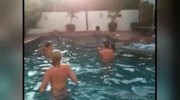 video of 5 girls in the pool