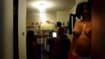 video of belly dancer at home