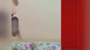 video of Webcam girl in black stockings