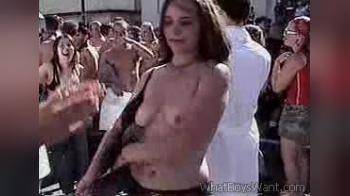 video of topless chick