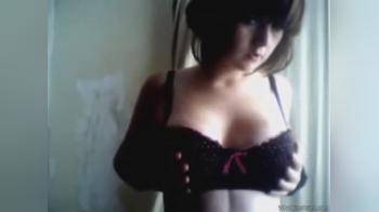 video of Brunette with nice tits