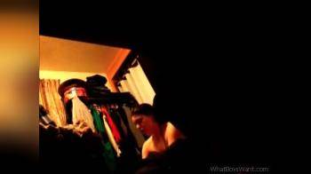 video of hidden cam of girl putting on clothes