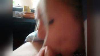 video of Stunning chick swallowing cum