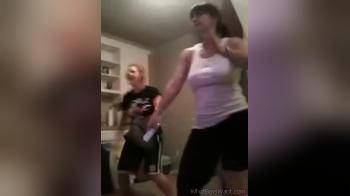 video of busty get down with Wii