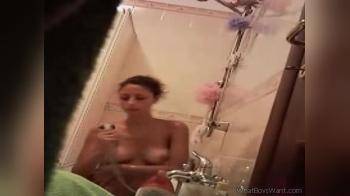 video of hidden cam in the shower