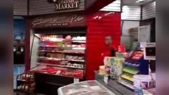 video of Cashier giving blowjob