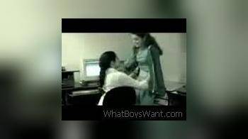 video of Indian Lesbians in Office