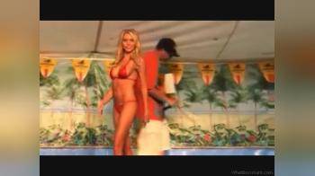 video of blonde bikini contest girl