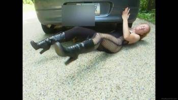 video of Bodystocking Under Car