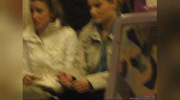 video of 2 girls in train