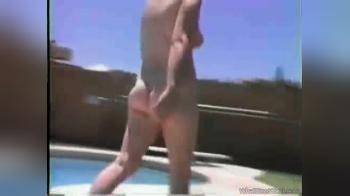 video of nude in backyard