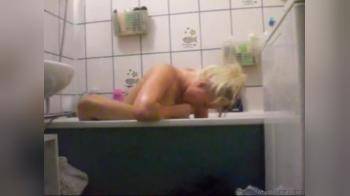 video of Blonde bathtub