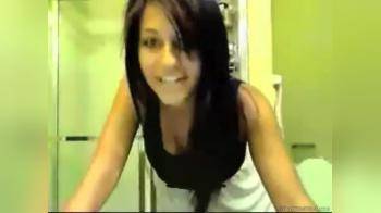 video of skype gal in bathroom