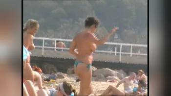 video of topless beach