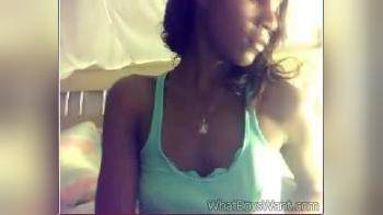 video of Cute black chick on webcam 3