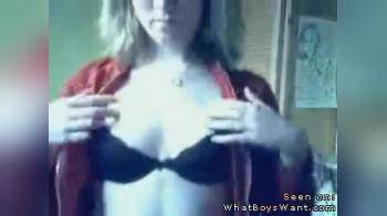 video of girl showing breasts on webcam