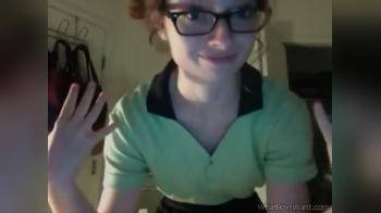 video of girl on webcam