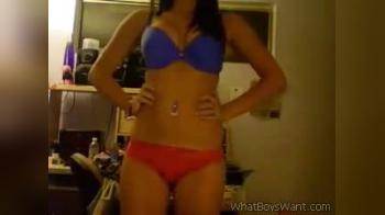 video of strip on webcam