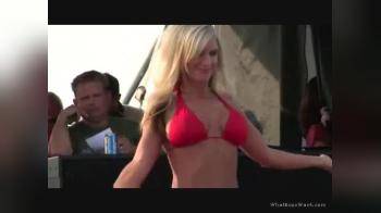 video of Michelle red bikini