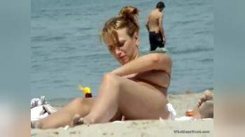 video of Huge beach tits