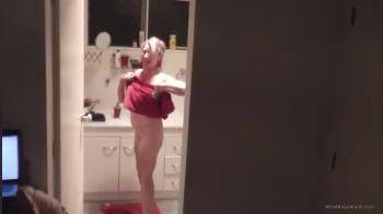 video of Nude Wife out of shower
