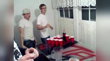 video of Drunk and Naked Beerpong